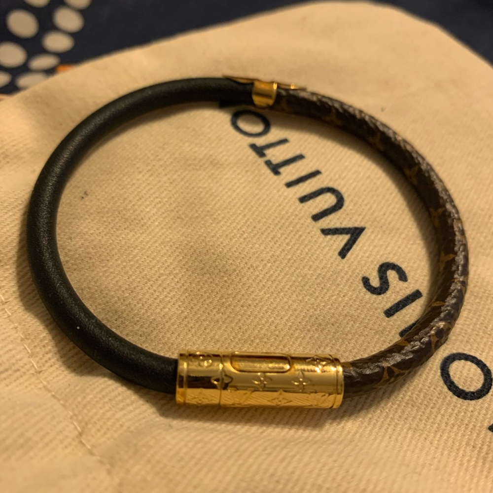 Authentic Louis Vuitton leather bracelet purchased from the store